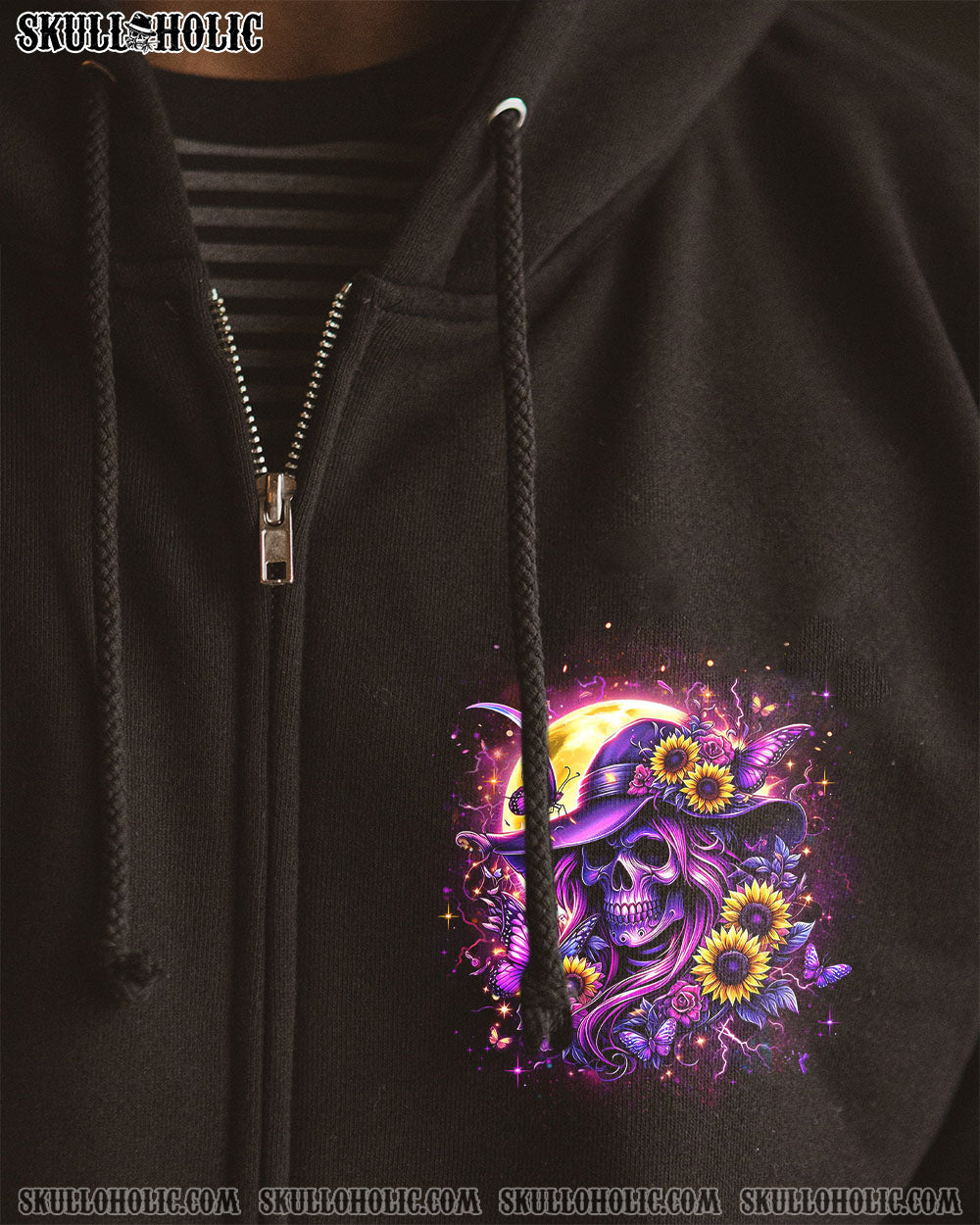 SHE IS SUNSHINE SUNFLOWER SKULL ALL OVER PRINT – YHLT2901242
