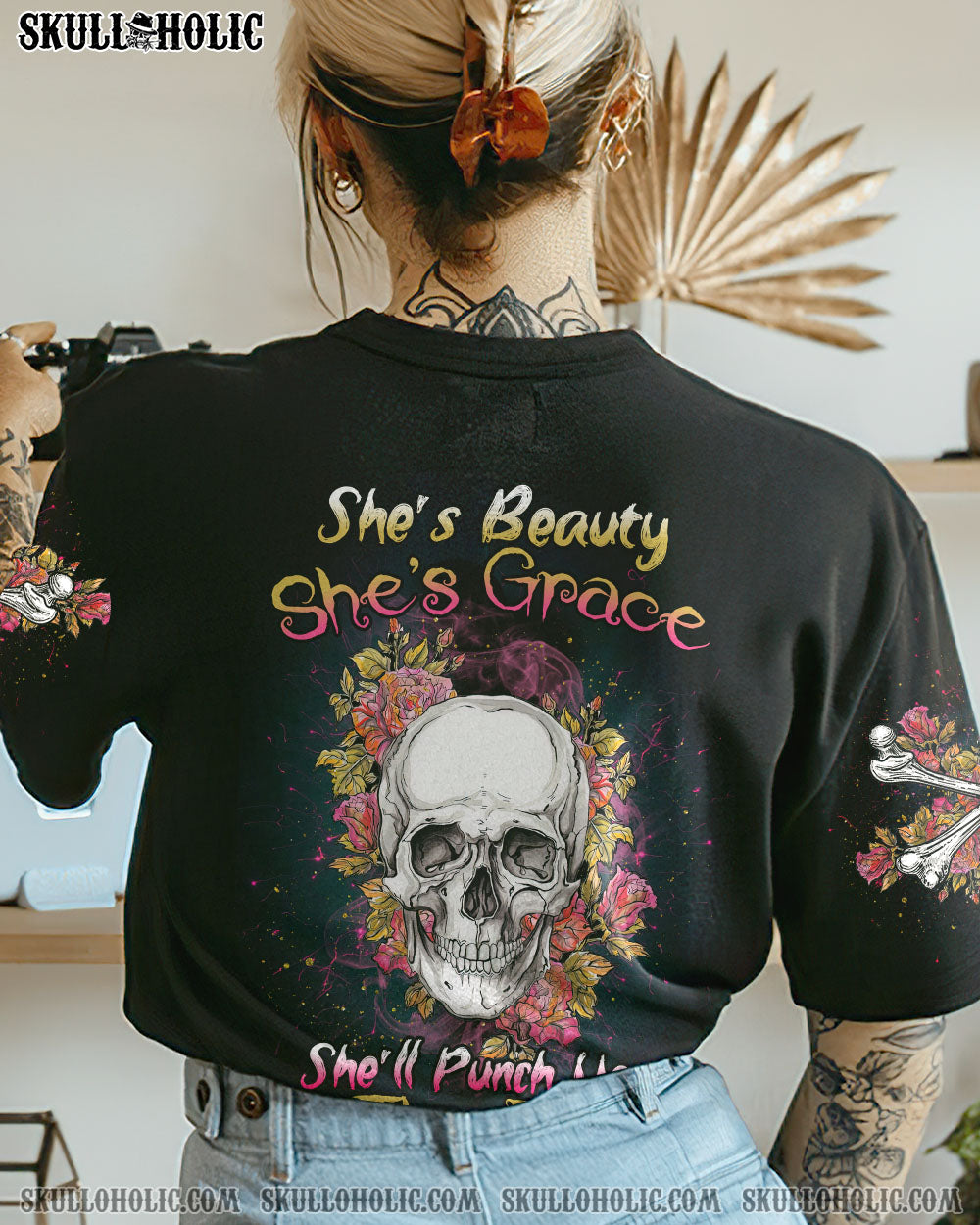 SHE’S BEAUTY SHE’S GRACE ALL OVER PRINT – TLNZ2112222