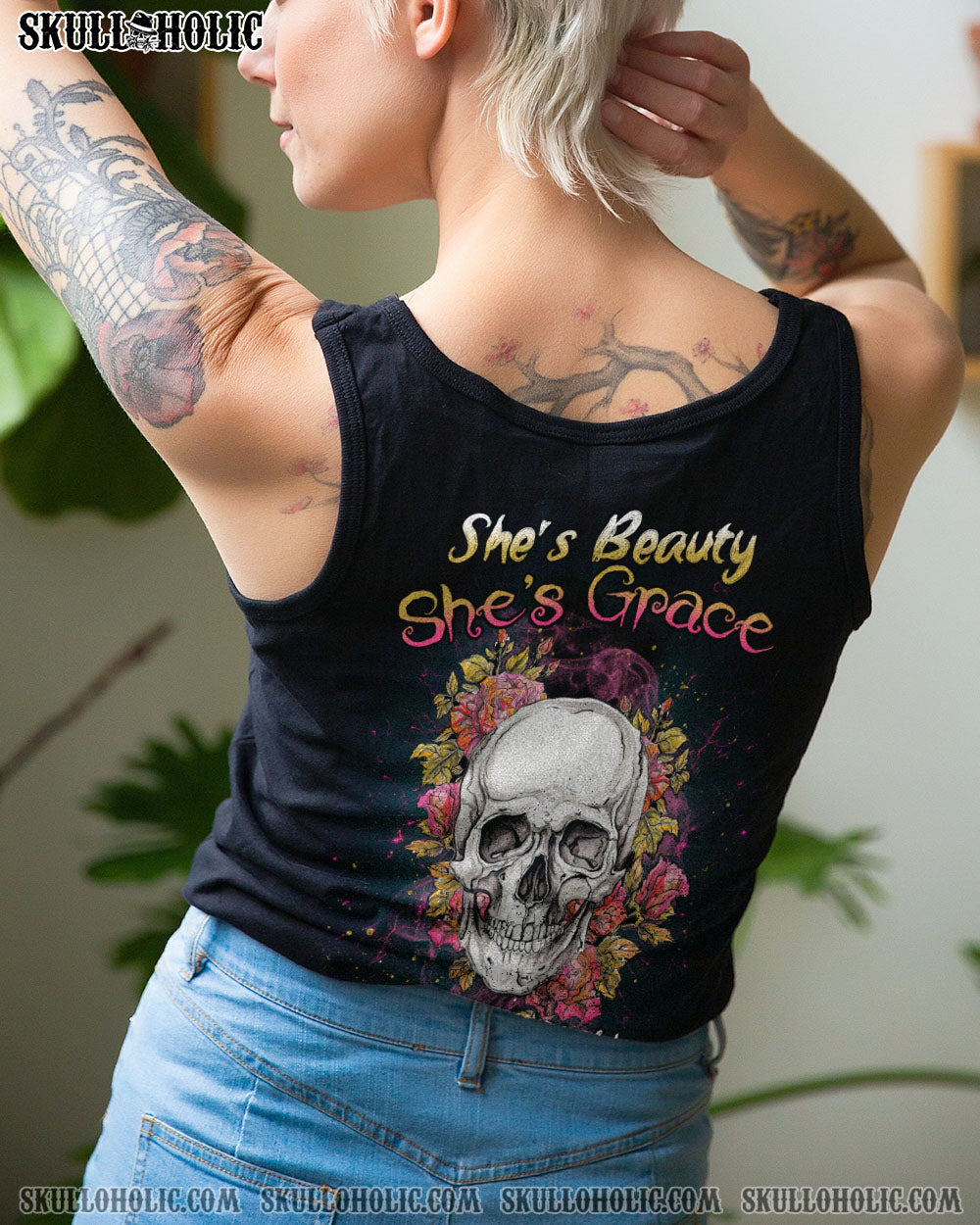 SHE’S BEAUTY SHE’S GRACE ALL OVER PRINT – TLNZ2112222