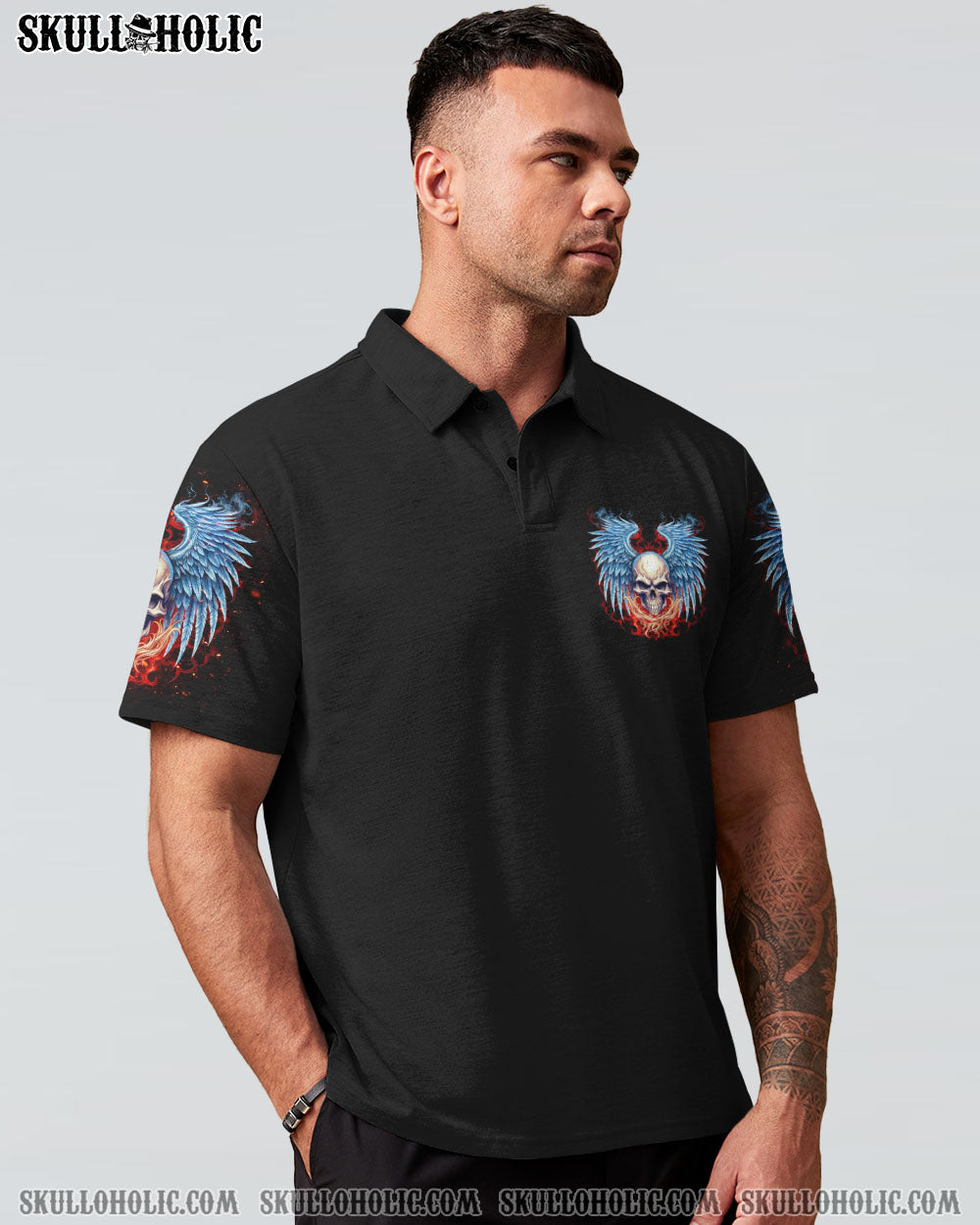 SHOW NO MERCY SKULL WINGS ALL OVER PRINT – TLNZ1305232