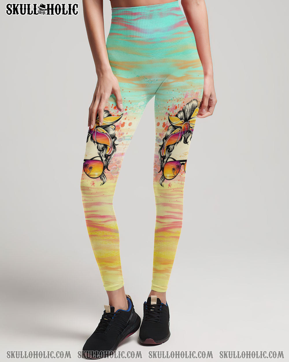 SMELL THE SEA FEEL THE BREEZE MESSY BUN ALL OVER PRINT – YHHG2107234