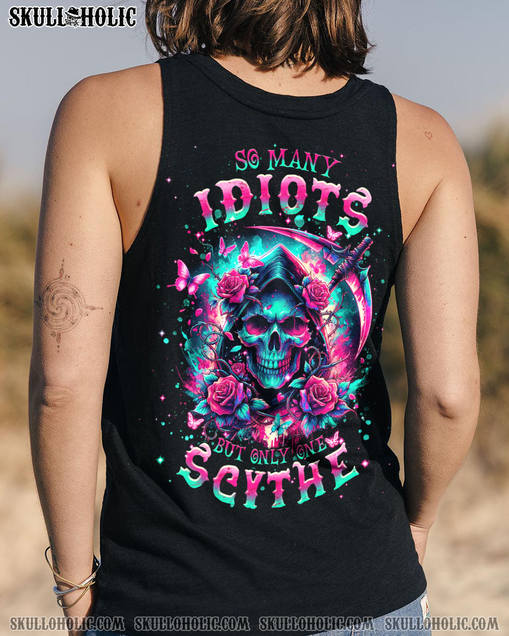 SO MANY IDIOTS REAPER SKULL ALL OVER PRINT – TLNT3101242