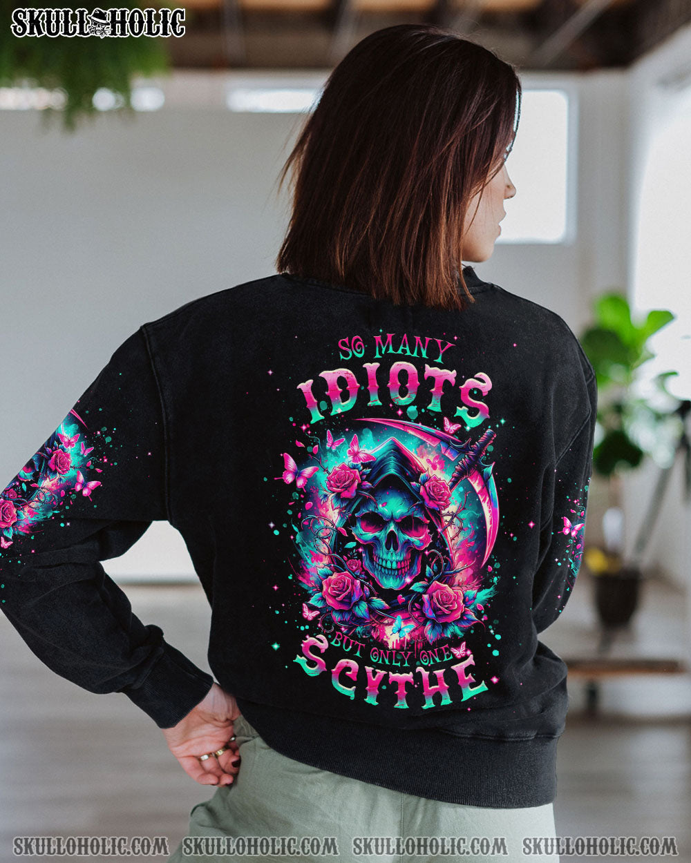 SO MANY IDIOTS REAPER SKULL ALL OVER PRINT – TLNT3101242