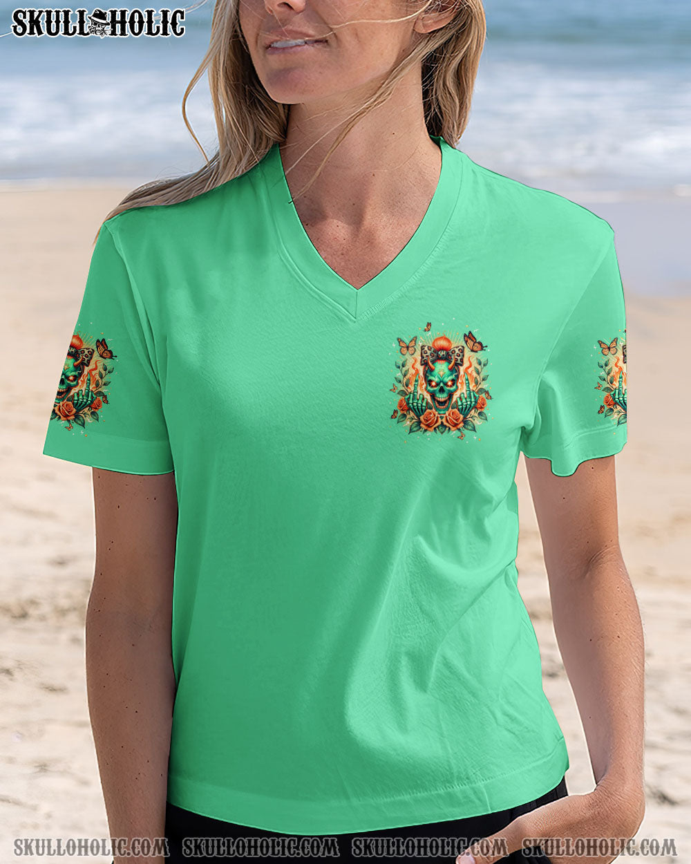 SOMETIMES EVEN THE DEVIL MESSY BUN ALL OVER PRINT – TLPQ2607242