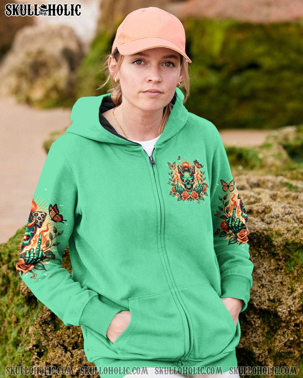 SOMETIMES EVEN THE DEVIL MESSY BUN ALL OVER PRINT – TLPQ2607242