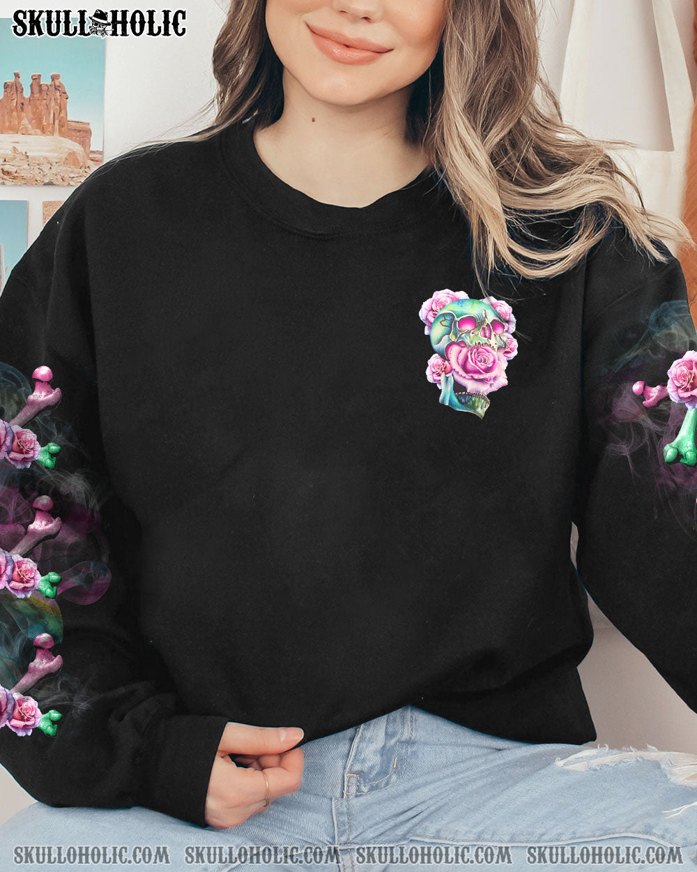 SORRY THERE IS NO FILTER ROSE SKULL ALL OVER PRINT – TLTR3101233