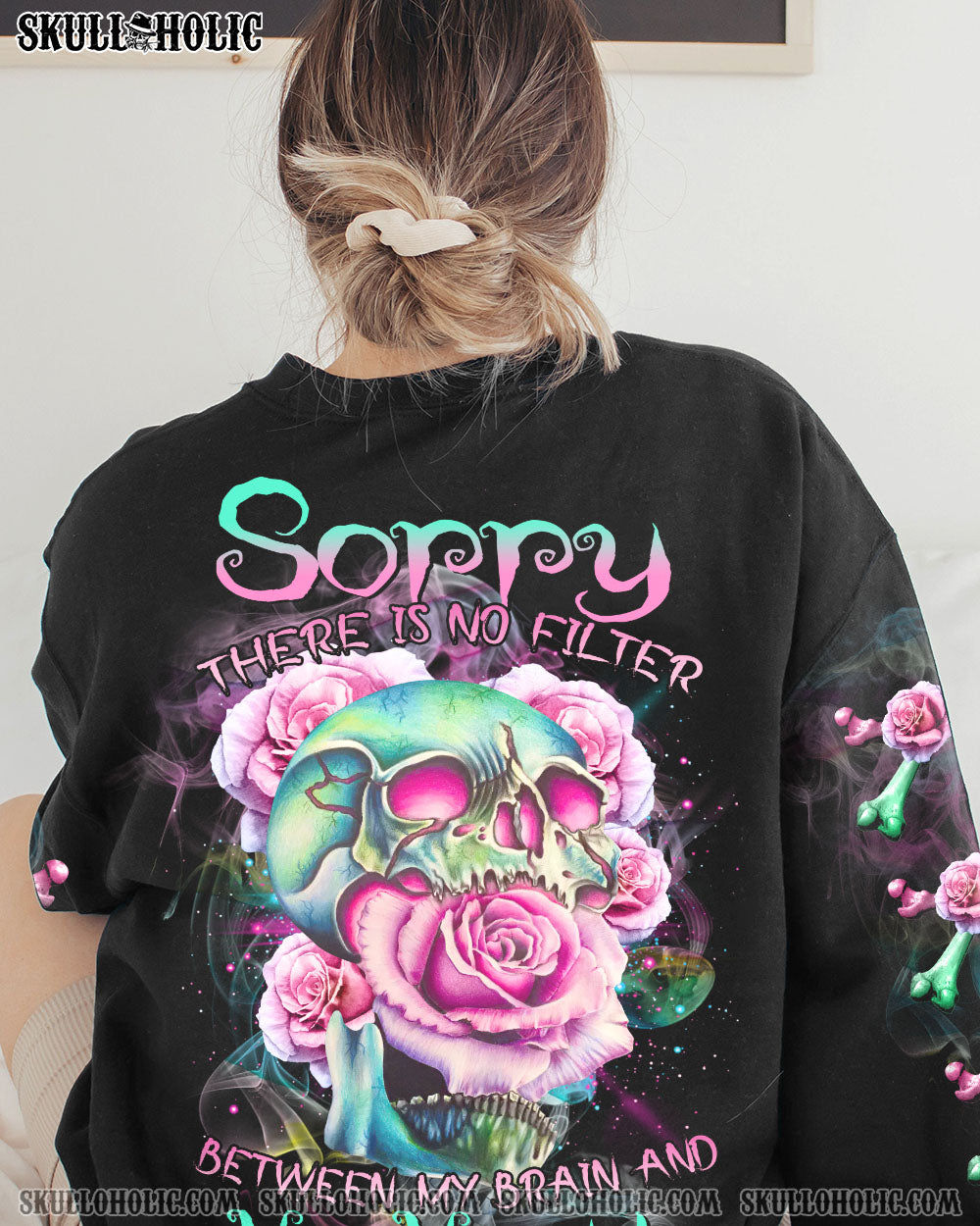 SORRY THERE IS NO FILTER ROSE SKULL ALL OVER PRINT – TLTR3101233