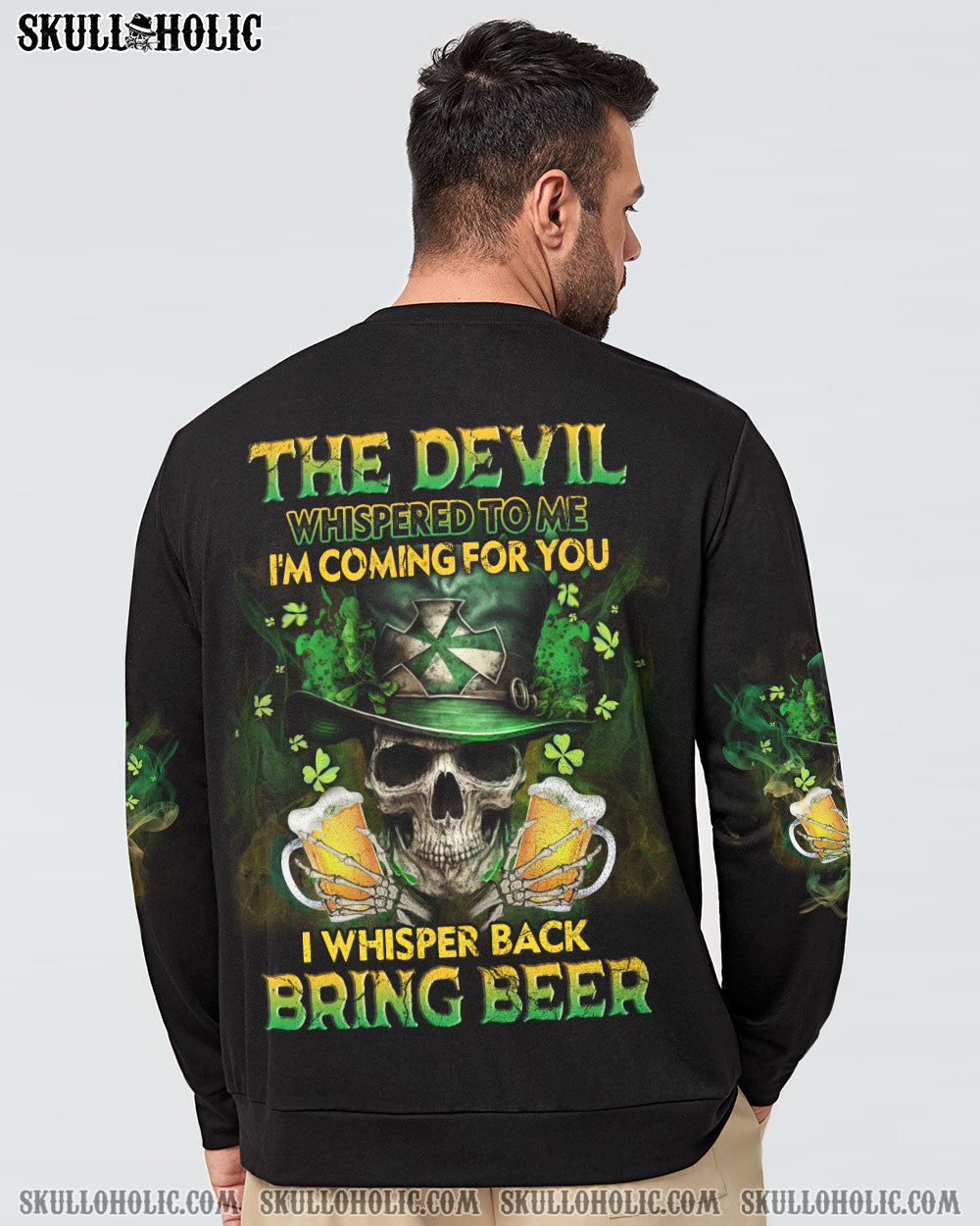 ST. PATRICK’S DAY BEER SKULL ALL OVER PRINT – YHLN1302233