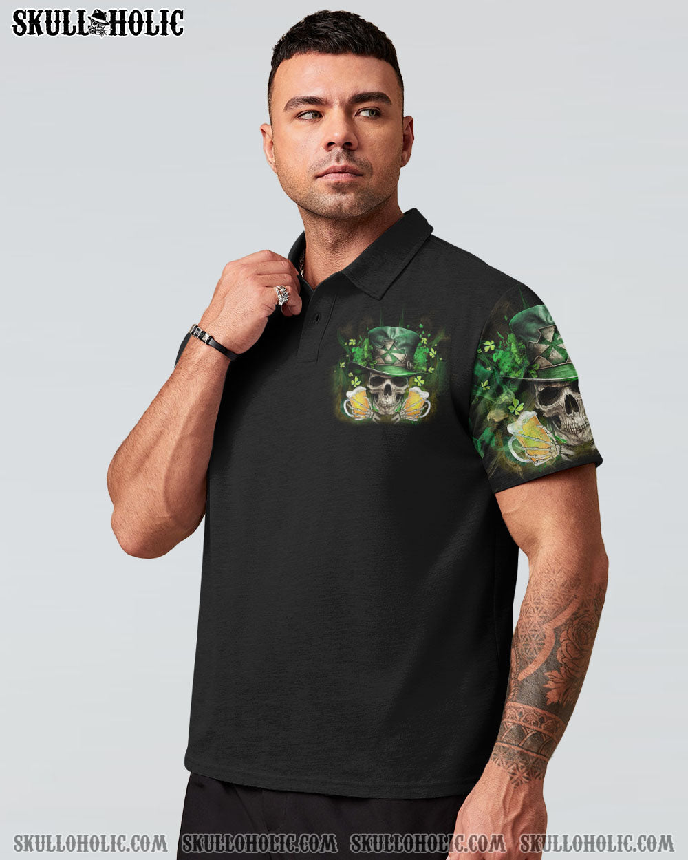 ST. PATRICK’S DAY BEER SKULL ALL OVER PRINT – YHLN1302233