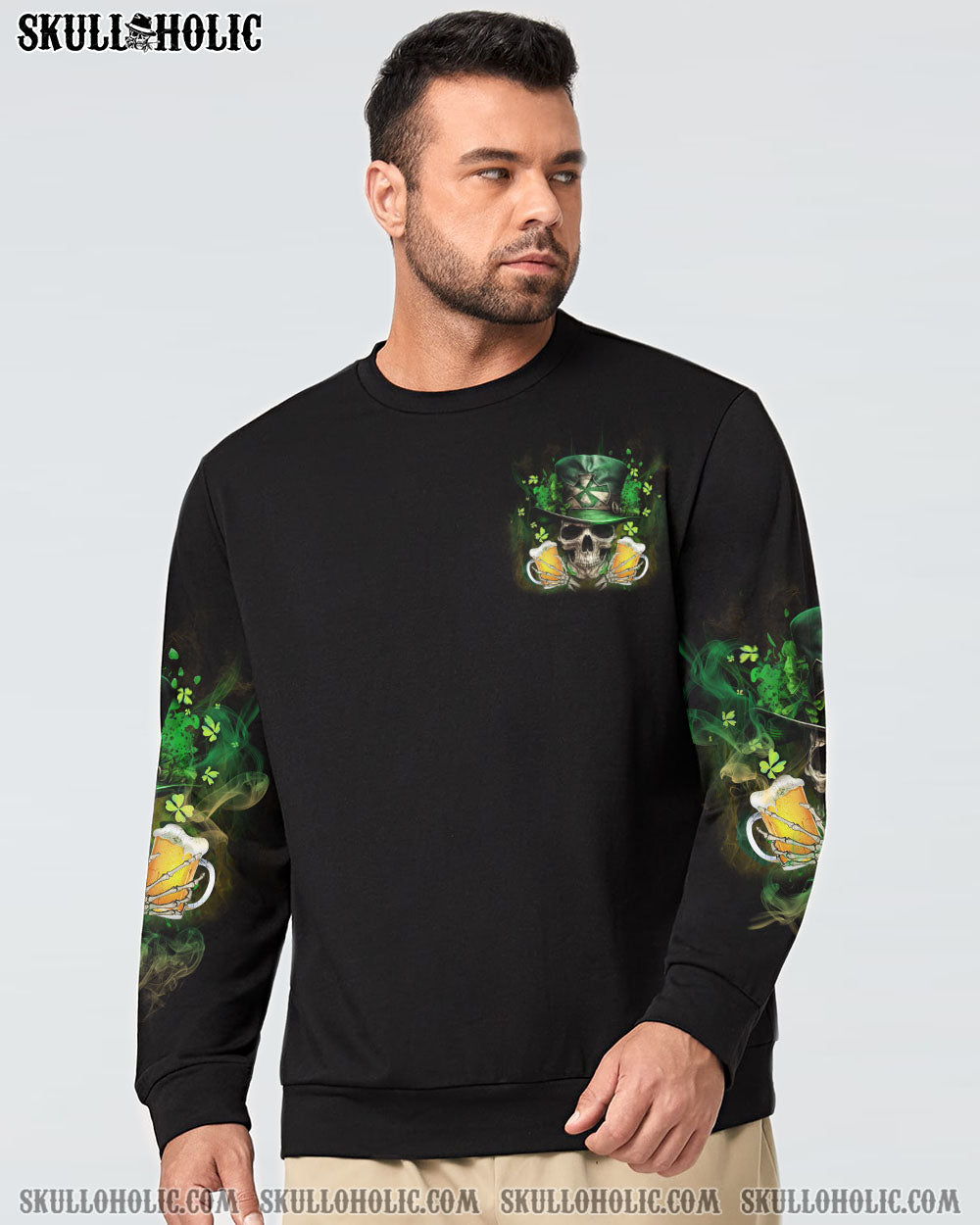 ST. PATRICK’S DAY BEER SKULL ALL OVER PRINT – YHLN1302233