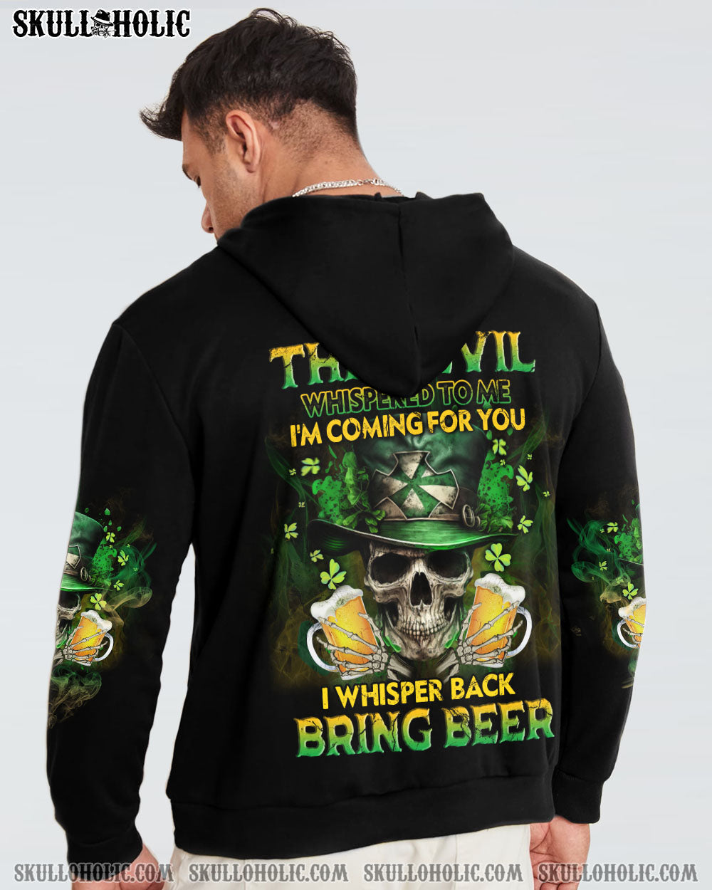ST. PATRICK’S DAY BEER SKULL ALL OVER PRINT – YHLN1302233