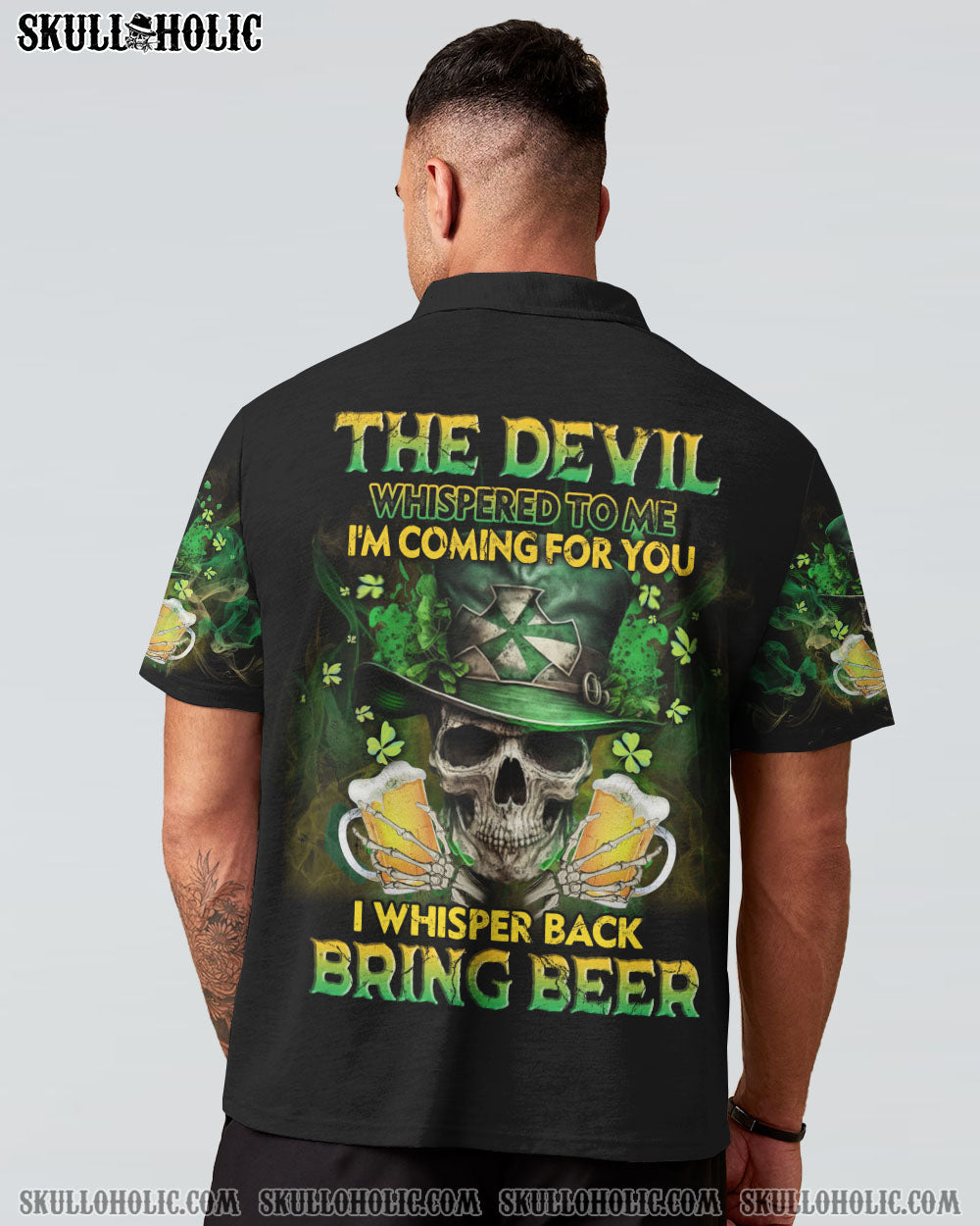 ST. PATRICK’S DAY BEER SKULL ALL OVER PRINT – YHLN1302233
