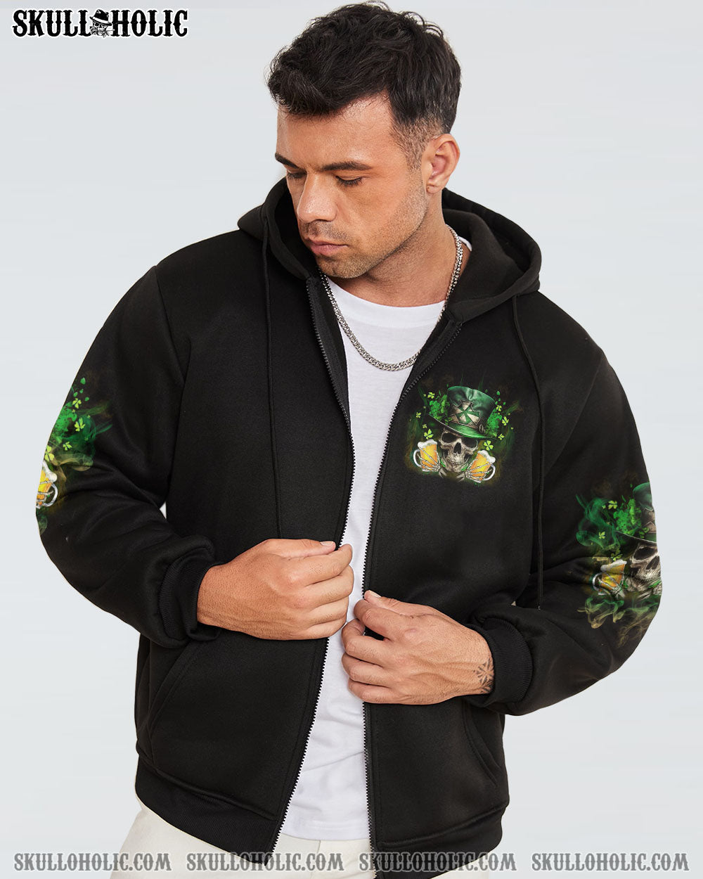 ST. PATRICK’S DAY BEER SKULL ALL OVER PRINT – YHLN1302233