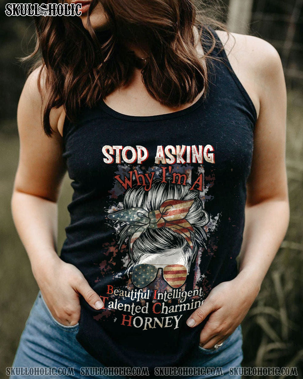 STOP ASKING MESSY BUN ALL OVER PRINT – TLTW2412221