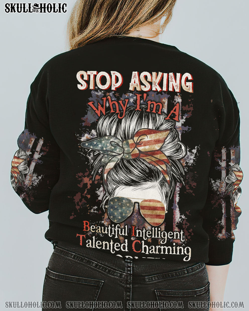 STOP ASKING MESSY BUN ALL OVER PRINT – TLTW2412221