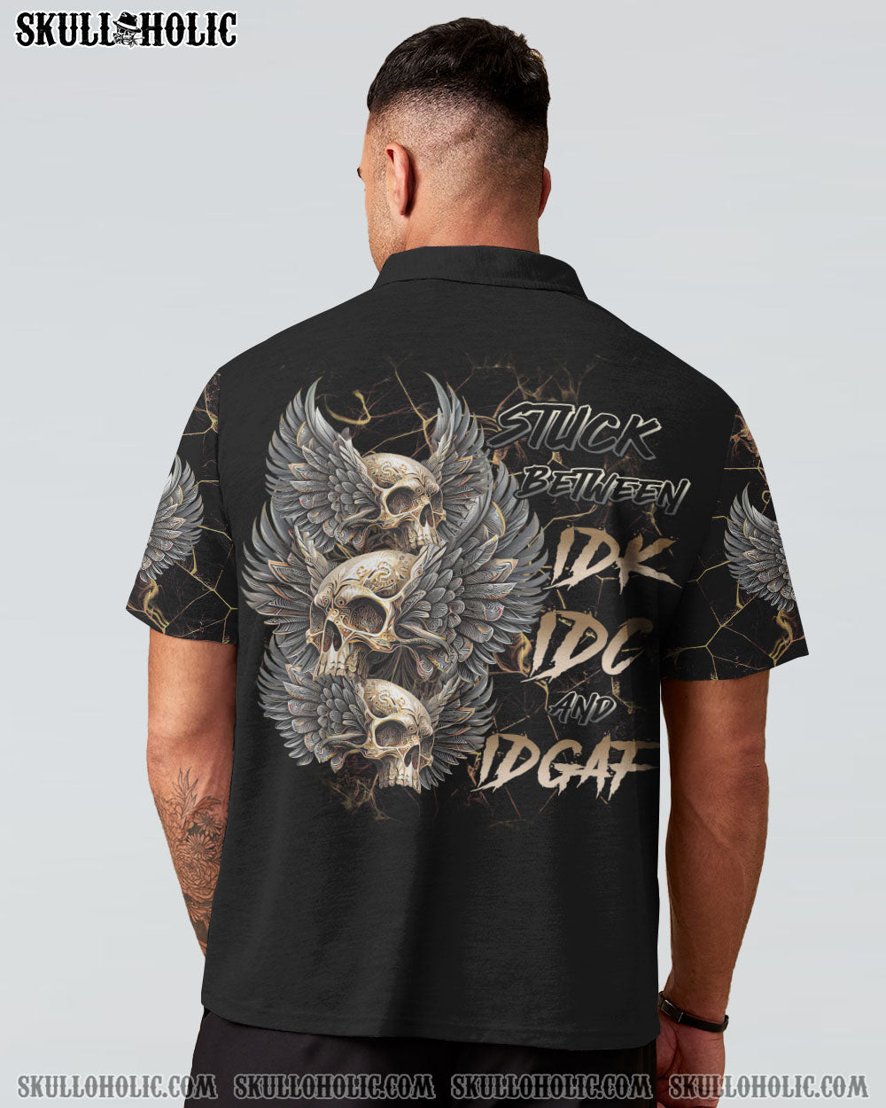 STUCK BETWEEN GOTHIC SKULL WINGS ALL OVER PRINT – TLTR0702231