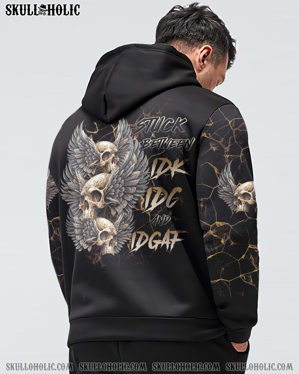 STUCK BETWEEN GOTHIC SKULL WINGS ALL OVER PRINT – TLTR0702231