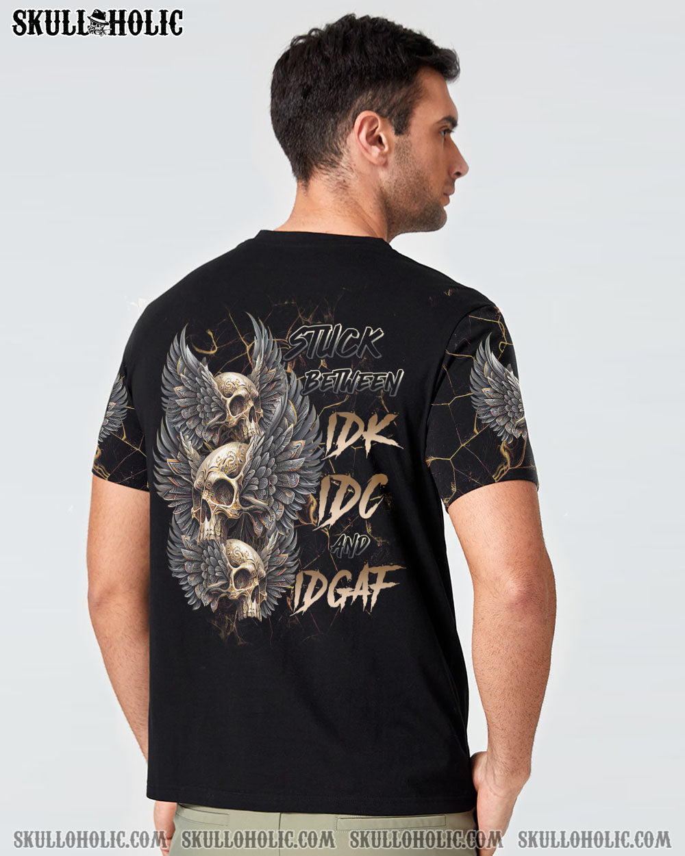 STUCK BETWEEN GOTHIC SKULL WINGS ALL OVER PRINT – TLTR0702231