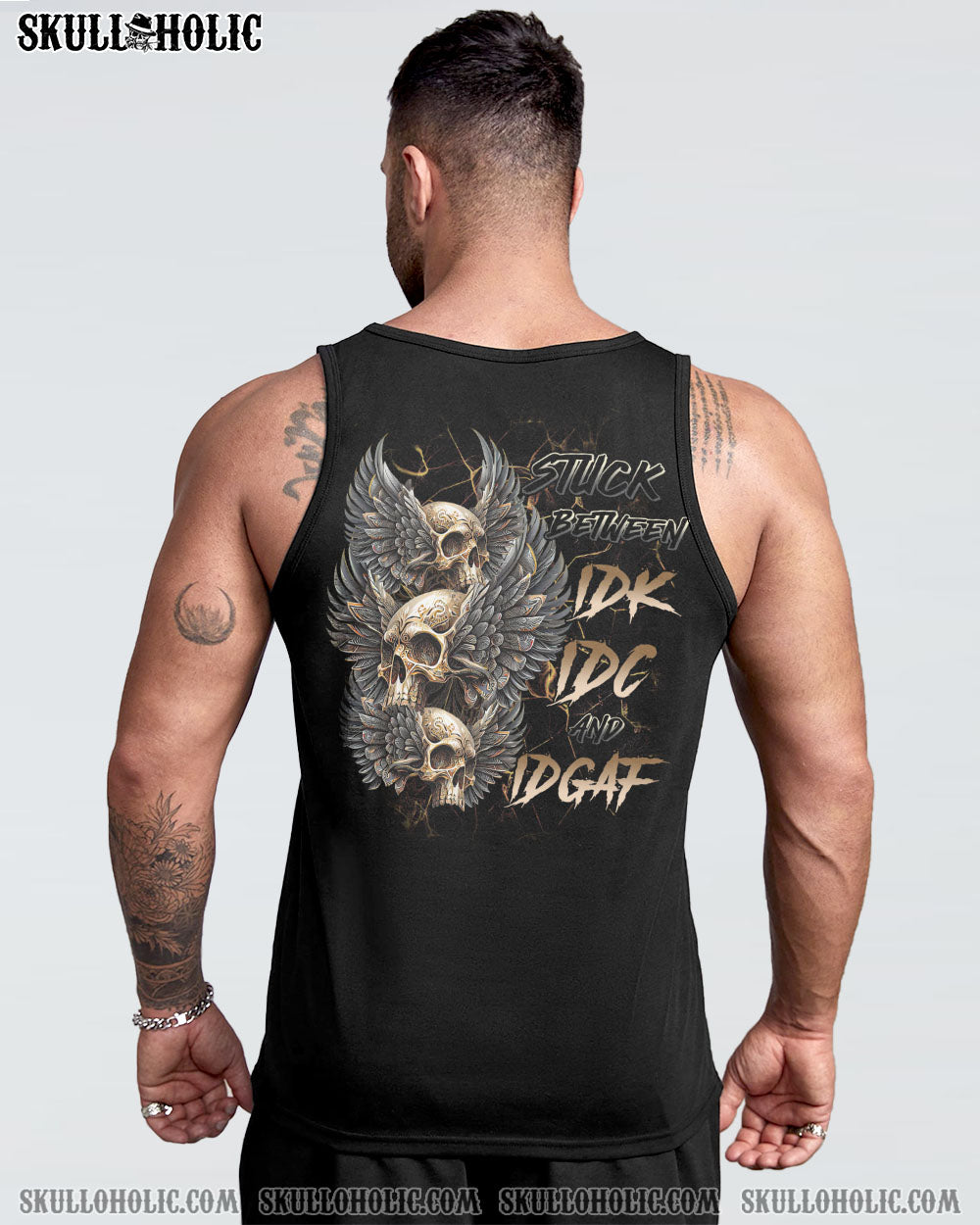 STUCK BETWEEN GOTHIC SKULL WINGS ALL OVER PRINT – TLTR0702231