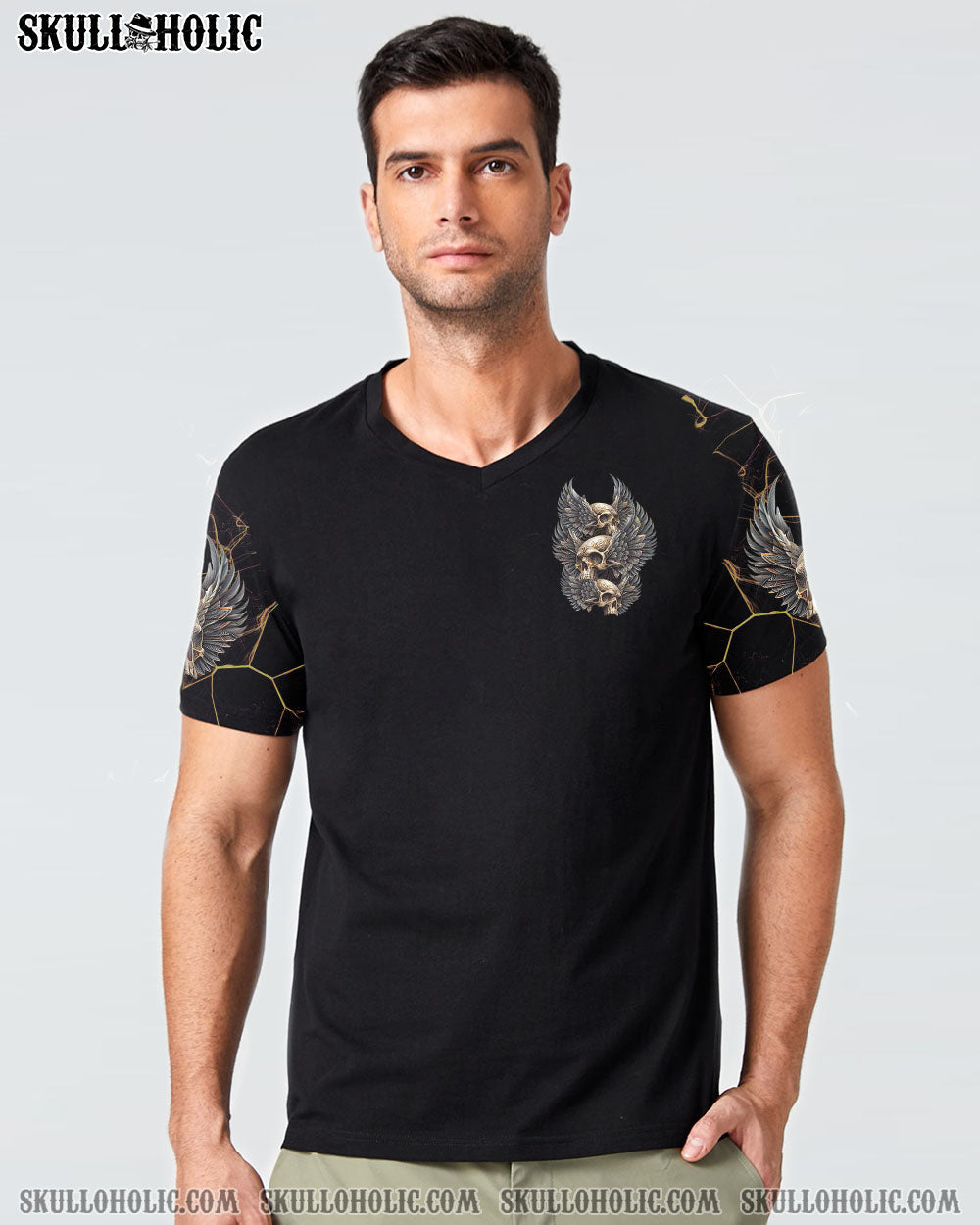 STUCK BETWEEN GOTHIC SKULL WINGS ALL OVER PRINT – TLTR0702231