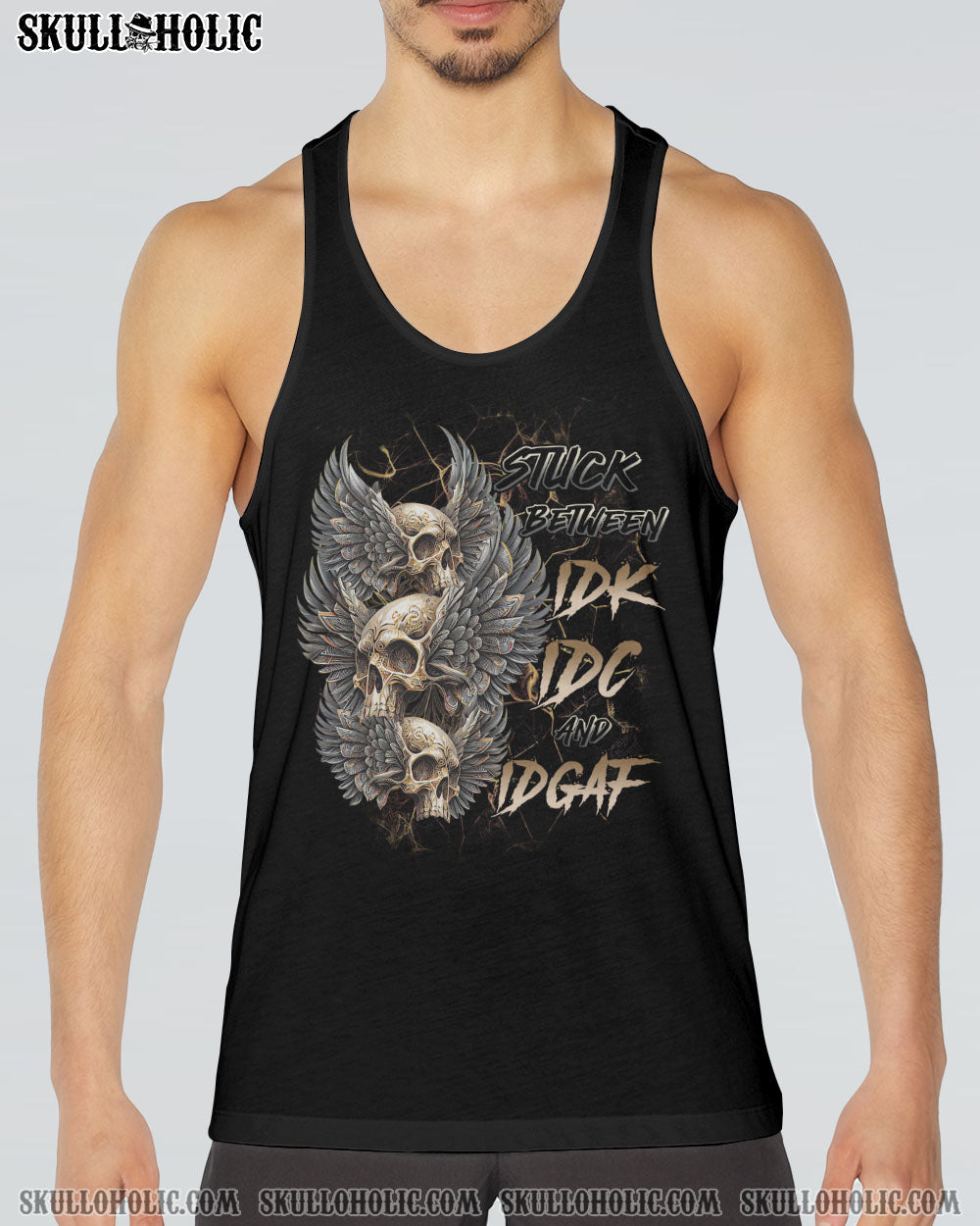 STUCK BETWEEN GOTHIC SKULL WINGS ALL OVER PRINT – TLTR0702231