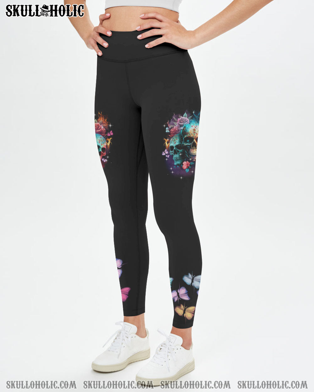 STUCK BETWEEN IDK IDC AND IDGAF 3 ROSE SKULLS FIRE ALL OVER PRINT – TLTM0702232