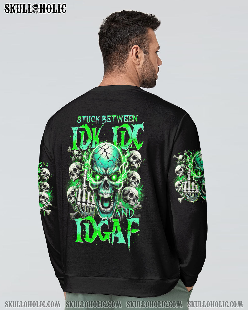 STUCK BETWEEN IDK IDC AND IDGAF ALL OVER PRINT – TYTM2406242