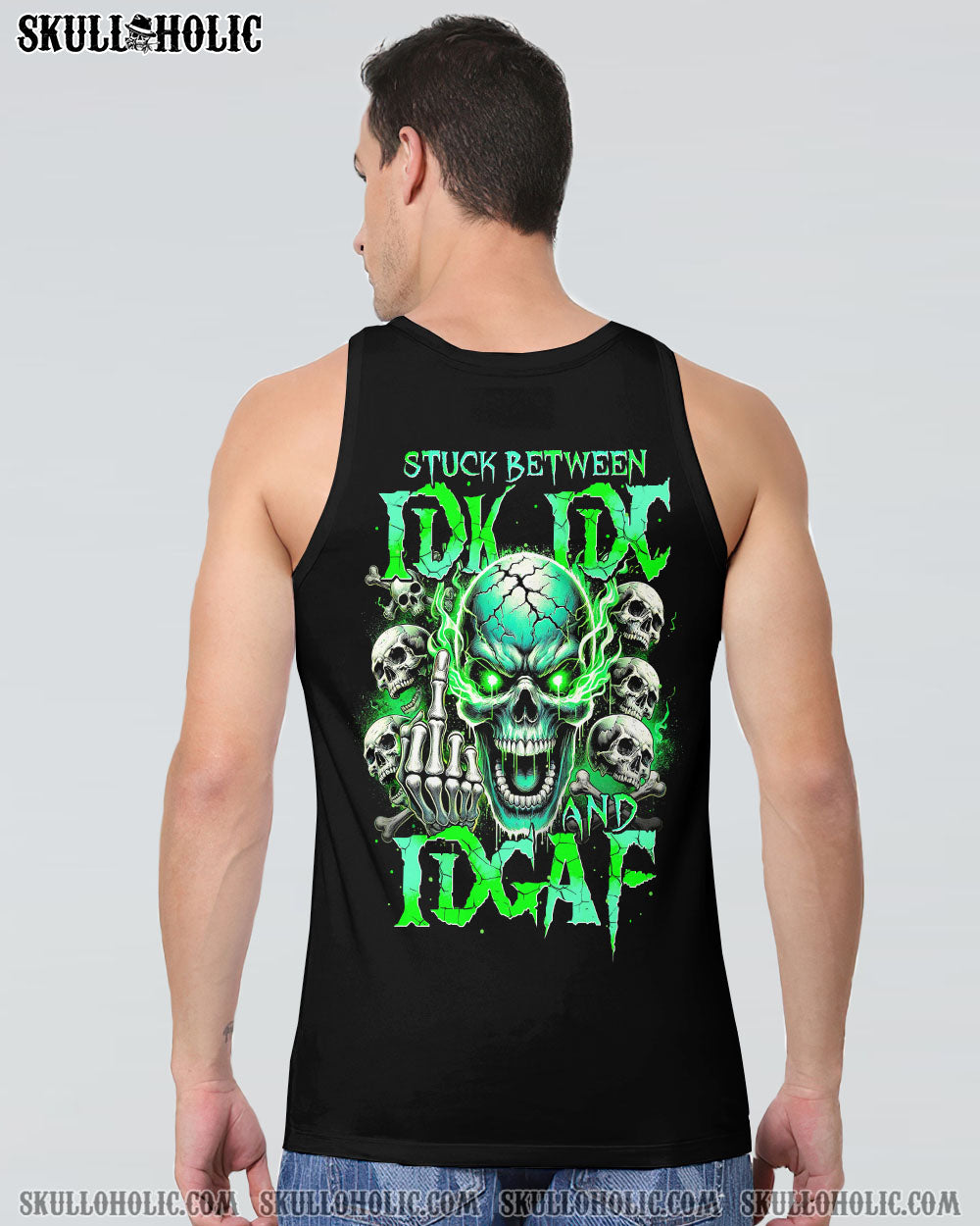 STUCK BETWEEN IDK IDC AND IDGAF ALL OVER PRINT – TYTM2406242