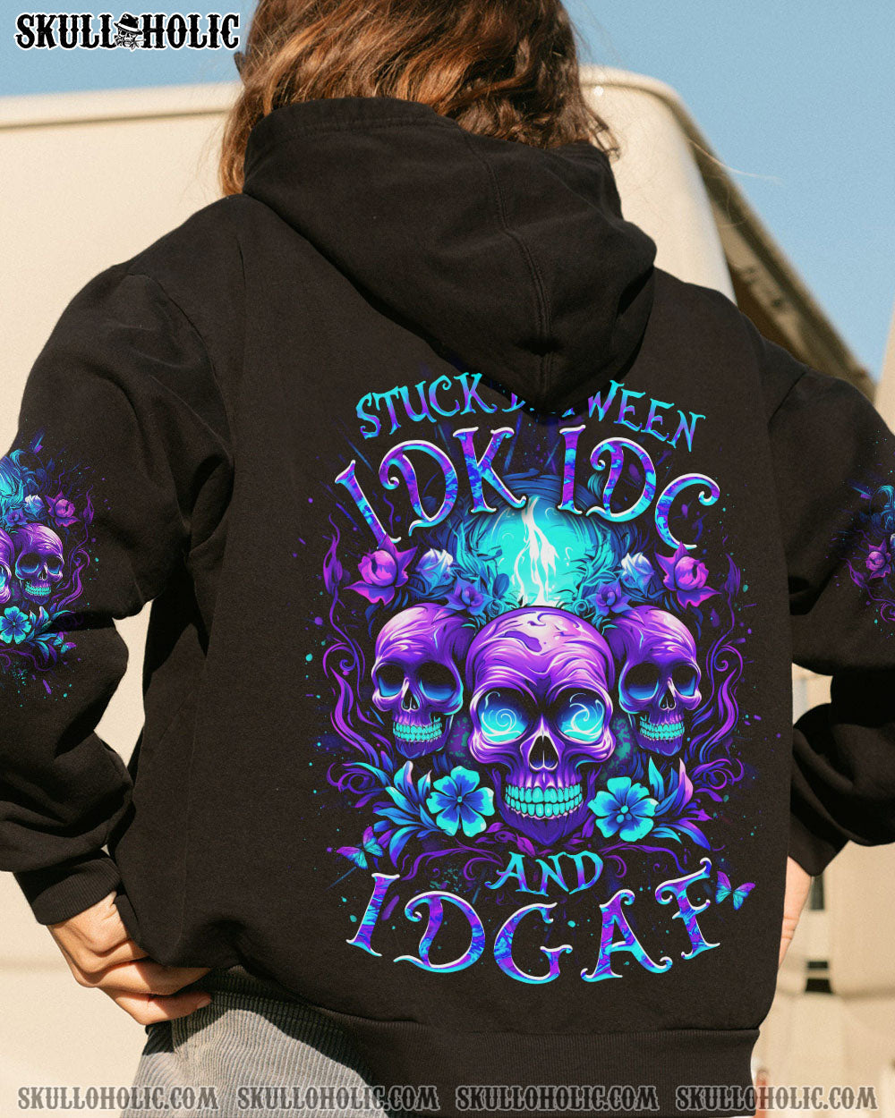 STUCK BETWEEN IDK IDC AND IDGAF ALL OVER PRINT – YHDU1010231