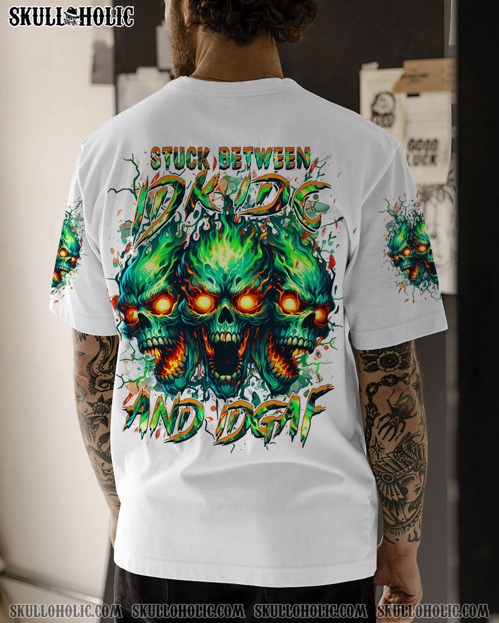 STUCK BETWEEN IDK IDC AND IDGAF ALL OVER PRINT – YHHN1807244