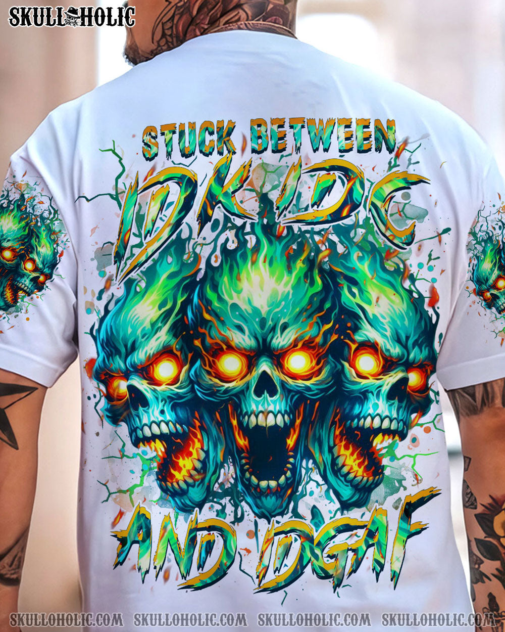 STUCK BETWEEN IDK IDC AND IDGAF ALL OVER PRINT - YHHN1807244