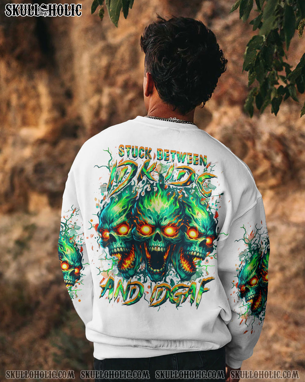 STUCK BETWEEN IDK IDC AND IDGAF ALL OVER PRINT – YHHN1807244