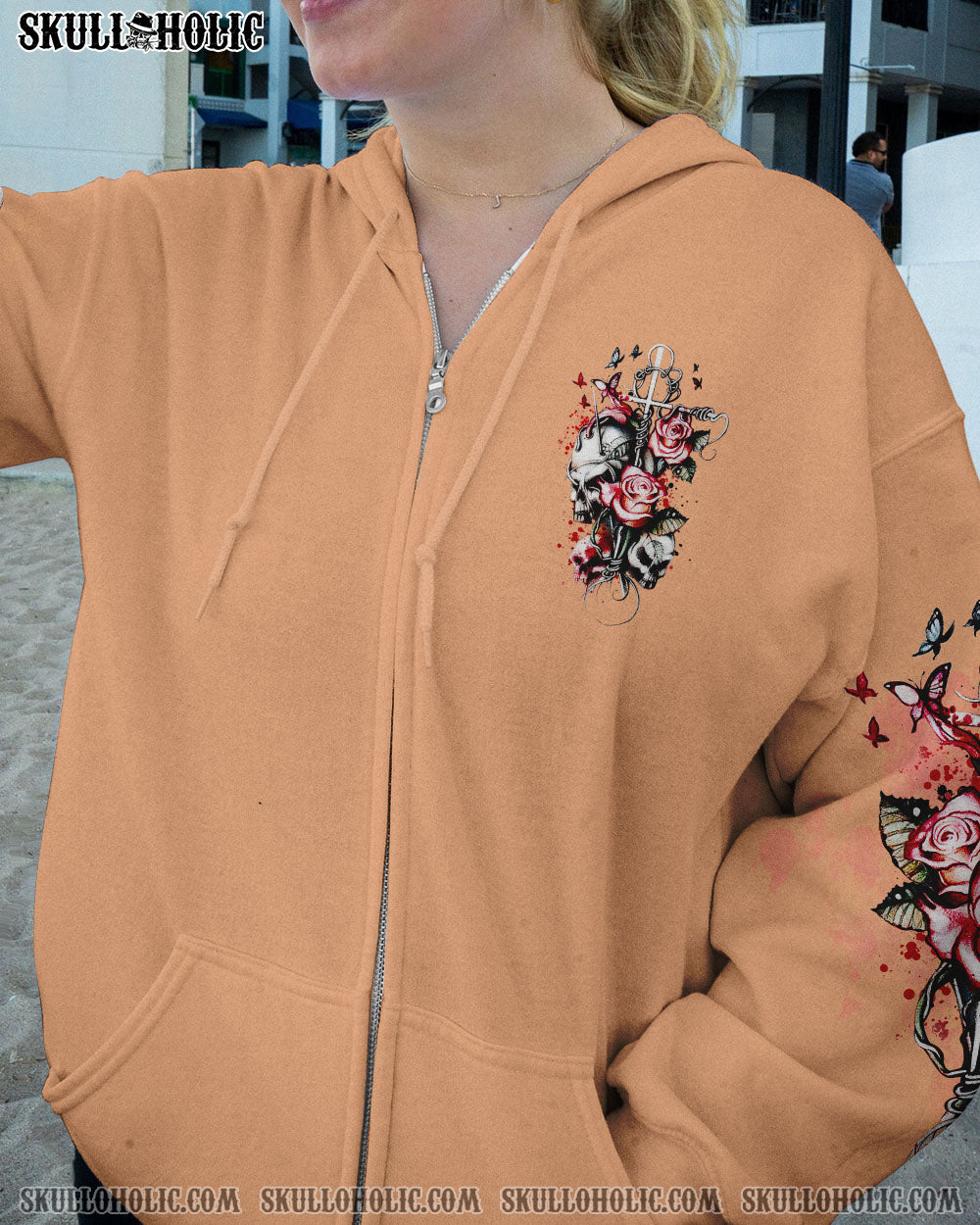 STUCK BETWEEN IDK IDC AND IDGAF ROSE SKULL ALL OVER PRINT – TLTR3001235