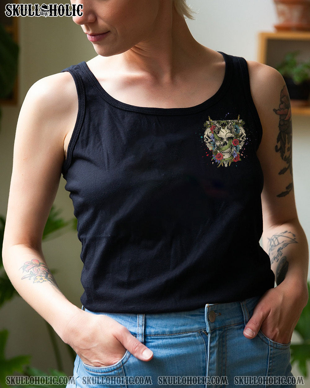 STUCK BETWEEN IDK IDC AND IDGAF SKULL ALL OVER PRINT – YHHG3001234