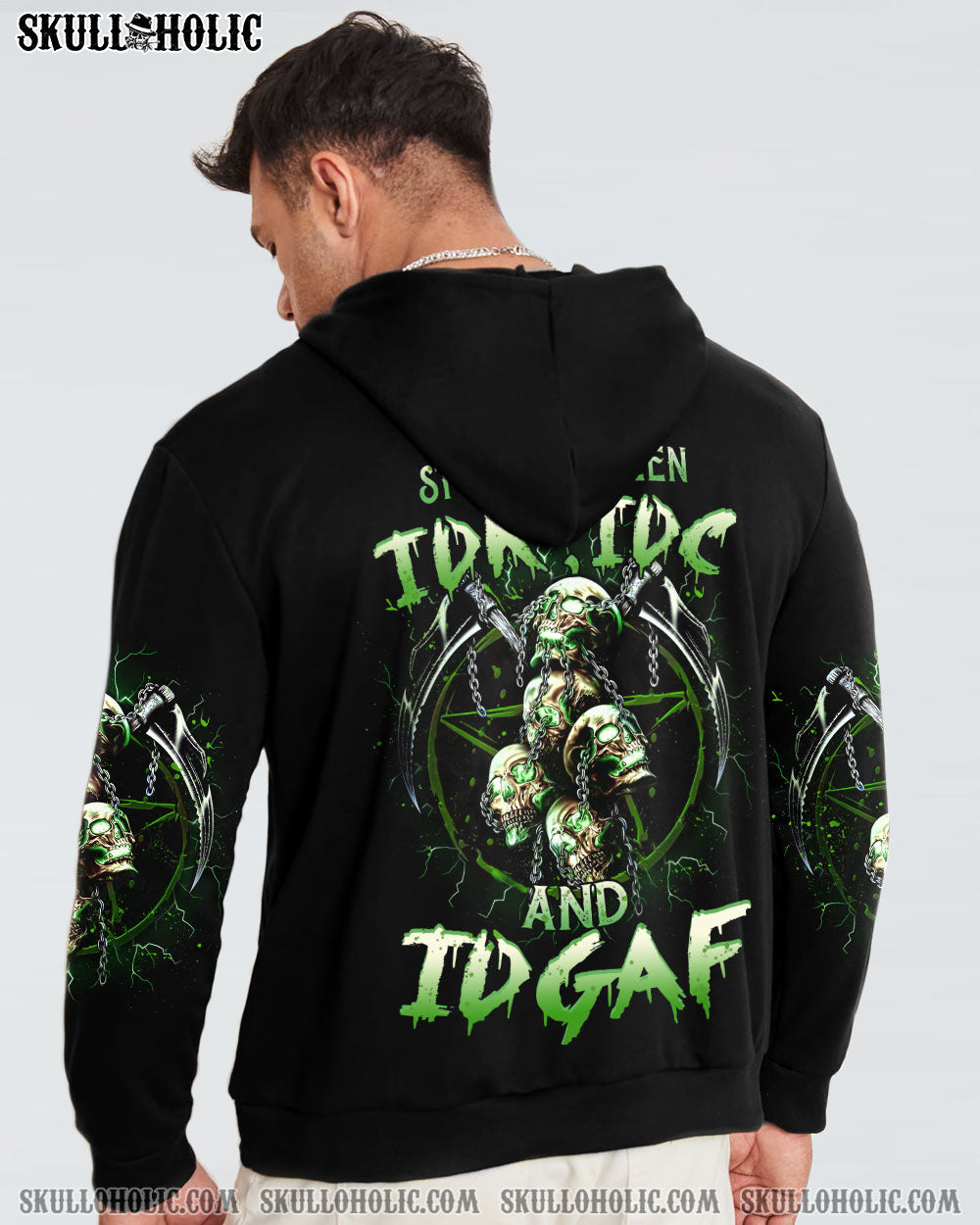 STUCK BETWEEN IDK IDC AND IDGAF SKULL ALL OVER PRINT – YHHN2302231