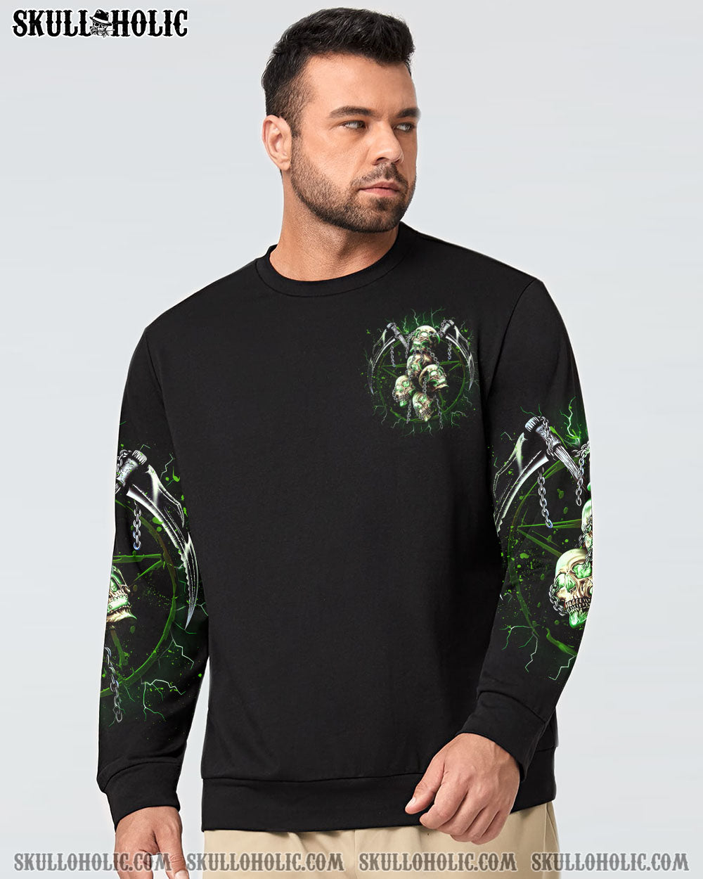 STUCK BETWEEN IDK IDC AND IDGAF SKULL ALL OVER PRINT – YHHN2302231