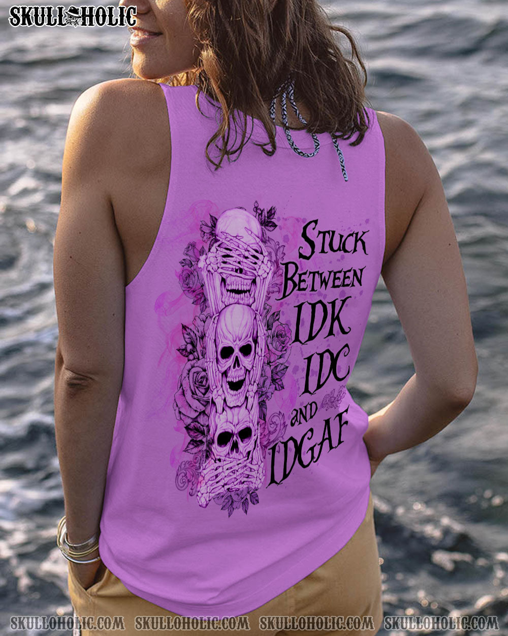 STUCK BETWEEN IDK IDC AND IDGAF SKULL ALL OVER PRINT – YHLN2212221