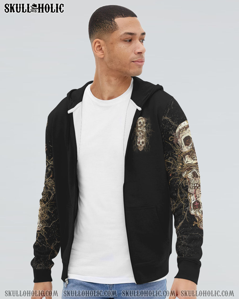 STUCK BETWEEN IDK IDC AND IDGAF SKULL ALL OVER PRINT – YHLN2312221