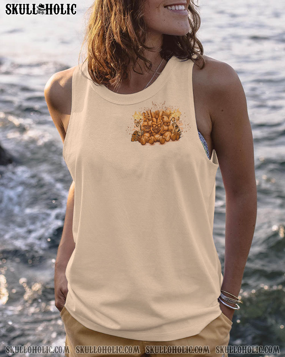 STUCK BETWEEN IDK IDC AND IDGAF TIKI SKULL ALL OVER PRINT – YHLN0102234
