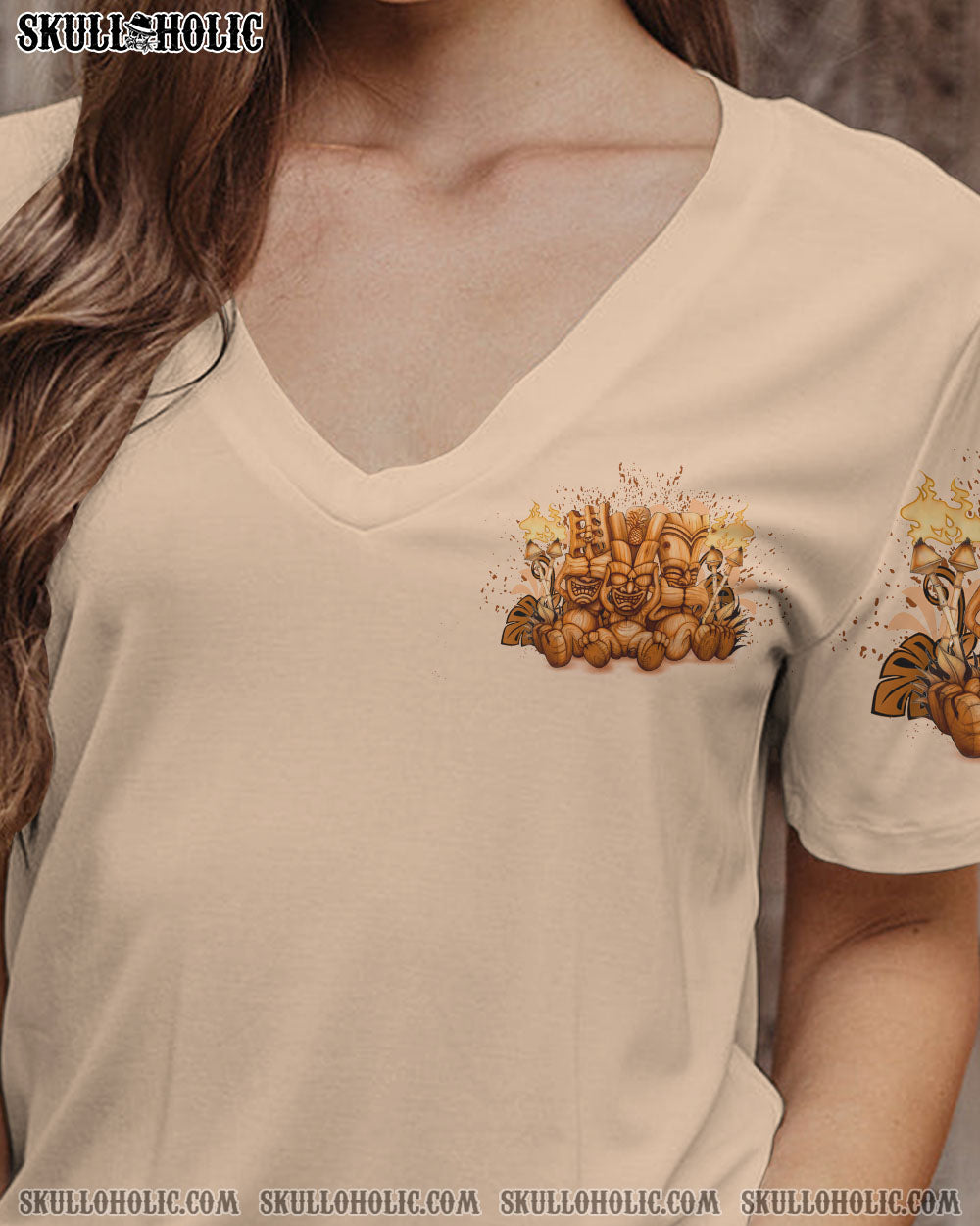 STUCK BETWEEN IDK IDC AND IDGAF TIKI SKULL ALL OVER PRINT – YHLN0102234