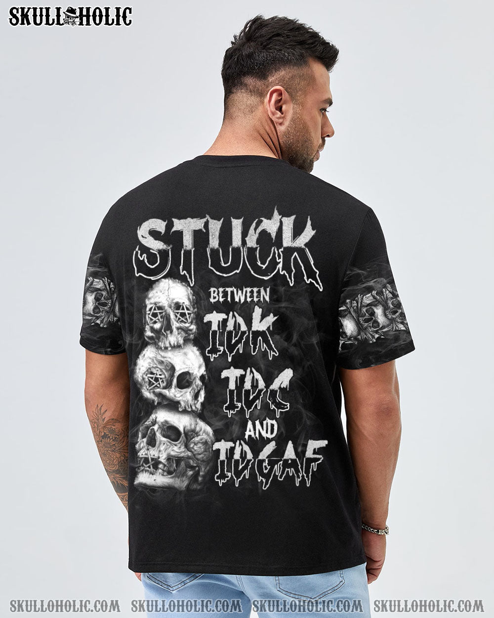 STUCK BETWEEN IDK IDC IDGAF ALL OVER PRINT – TLTM2612221