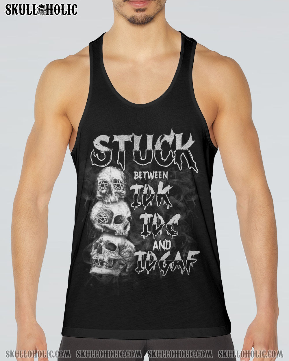STUCK BETWEEN IDK IDC IDGAF ALL OVER PRINT – TLTM2612221