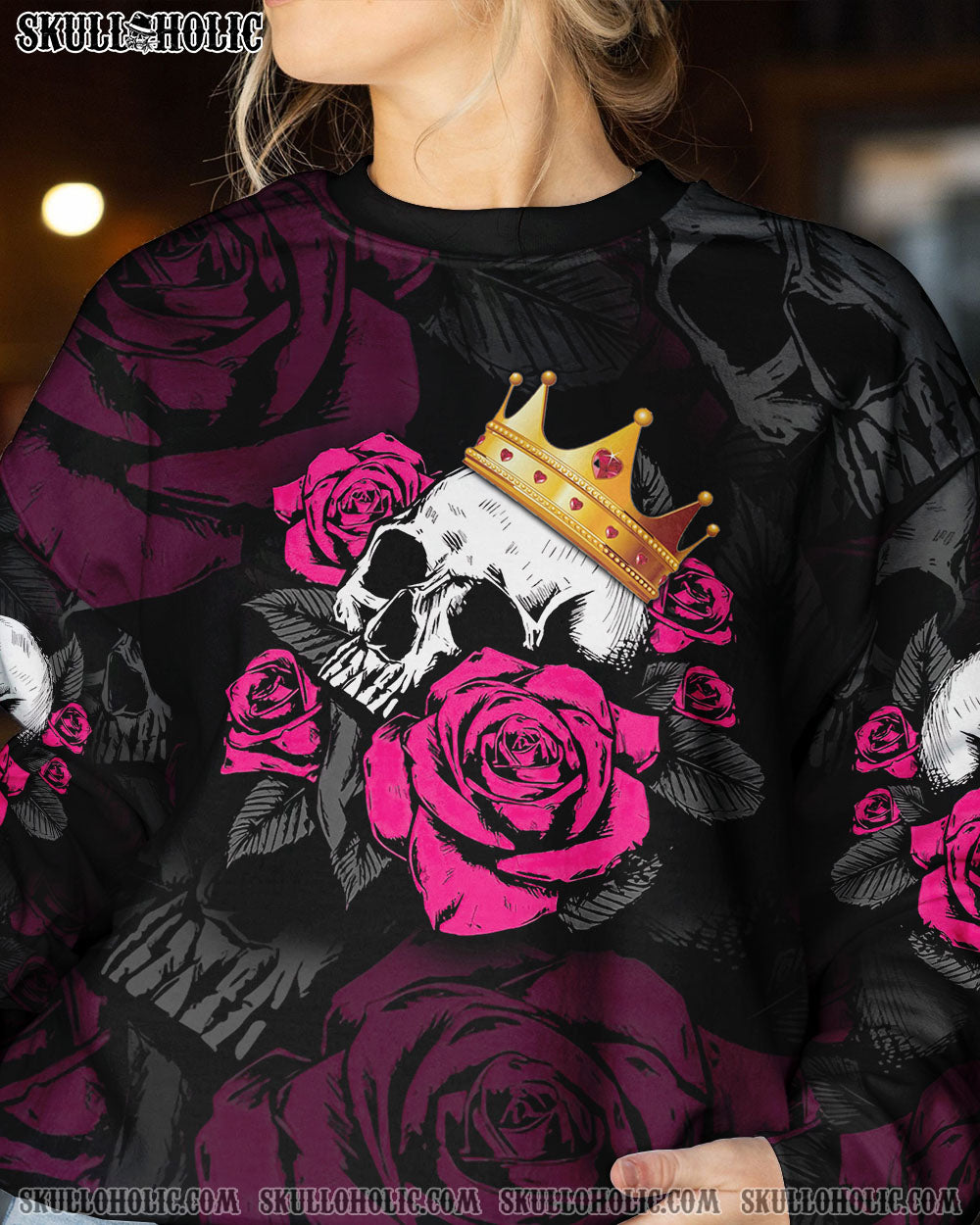 STUCK BETWEEN ROSE SKULL CIRCLE ALL OVER PRINT – TLTM2012222