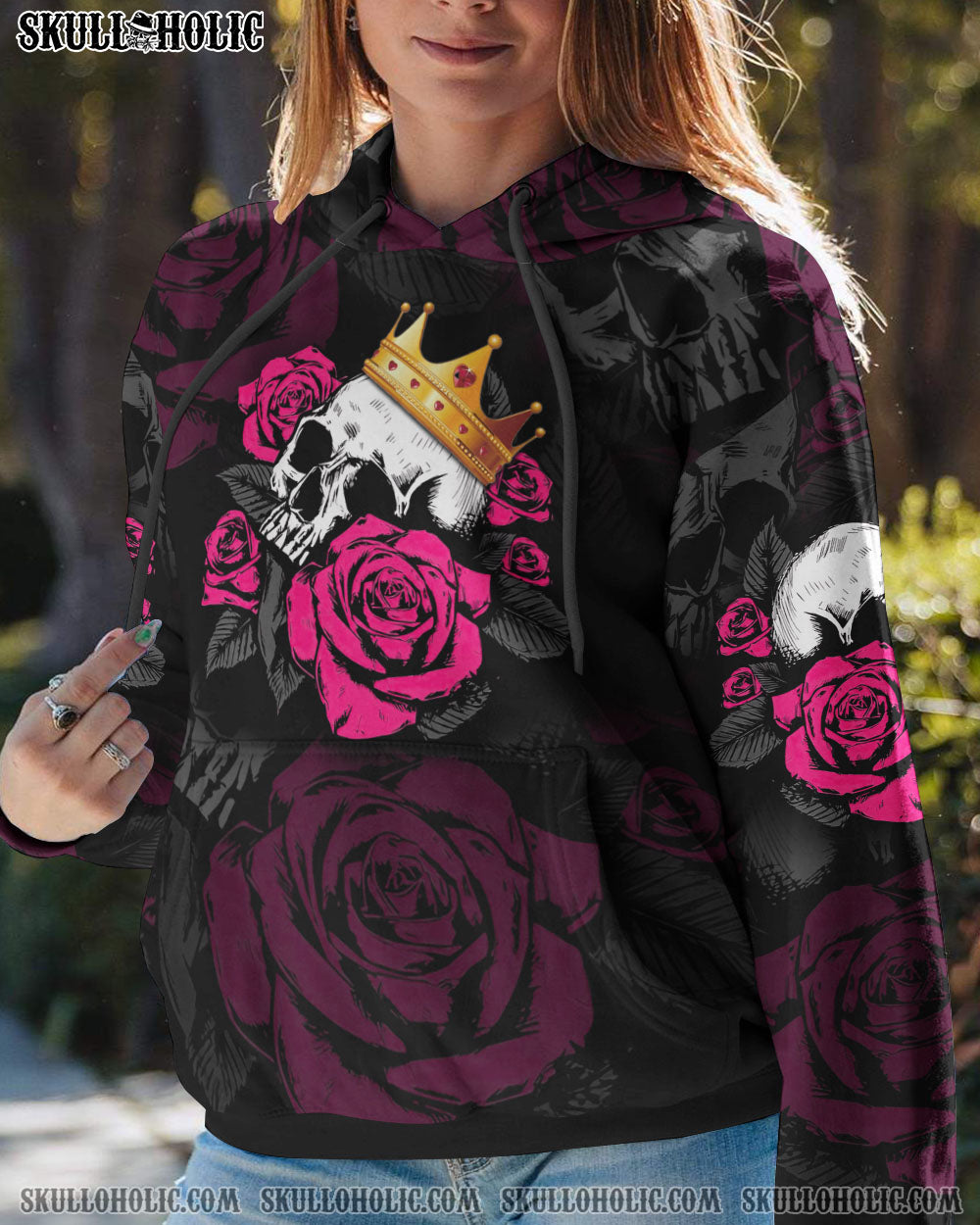 STUCK BETWEEN ROSE SKULL CIRCLE ALL OVER PRINT – TLTM2012222