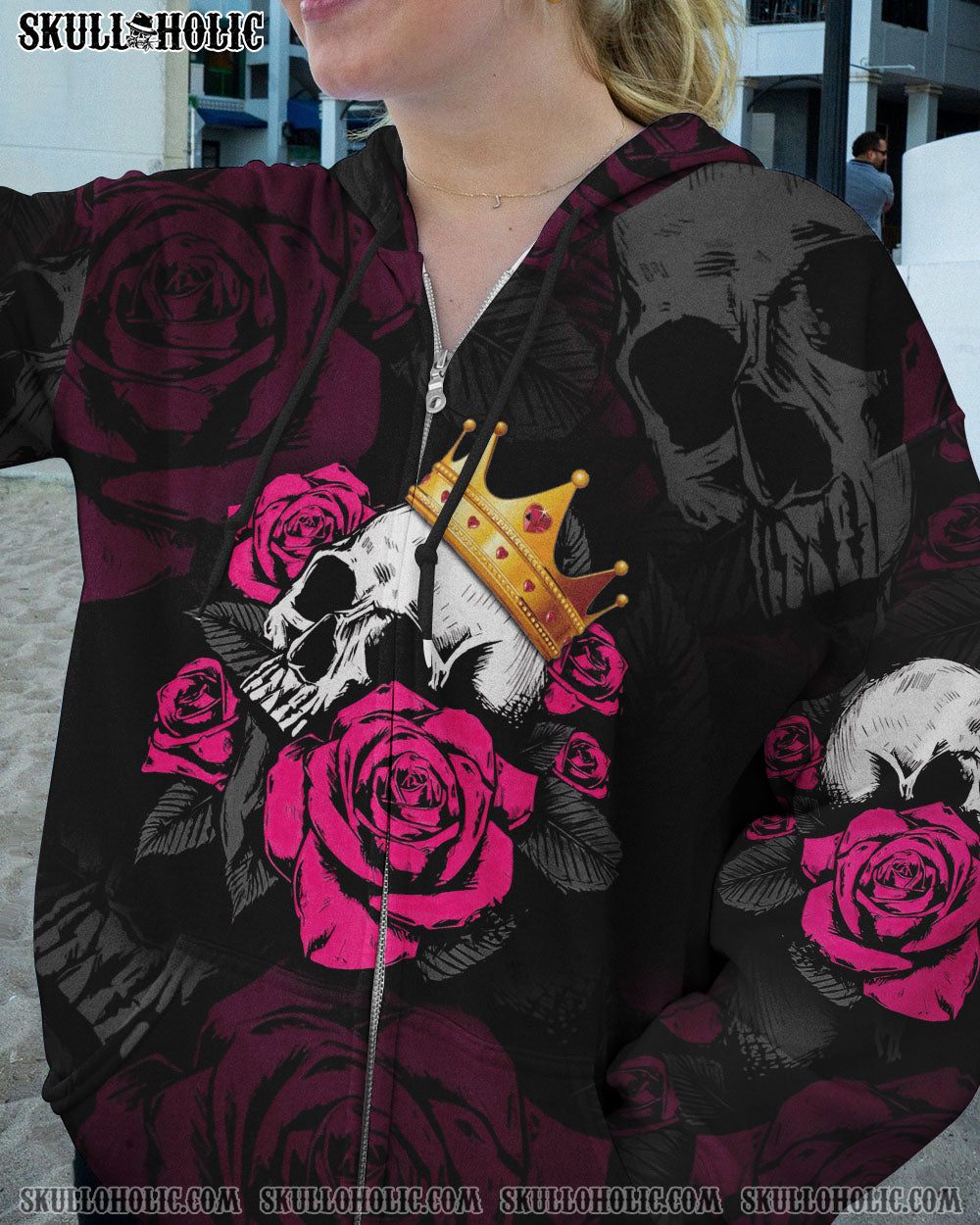 STUCK BETWEEN ROSE SKULL CIRCLE ALL OVER PRINT – TLTM2012222