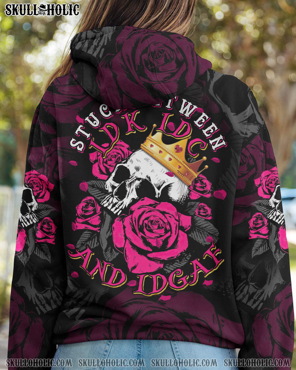 STUCK BETWEEN ROSE SKULL CIRCLE ALL OVER PRINT – TLTM2012222