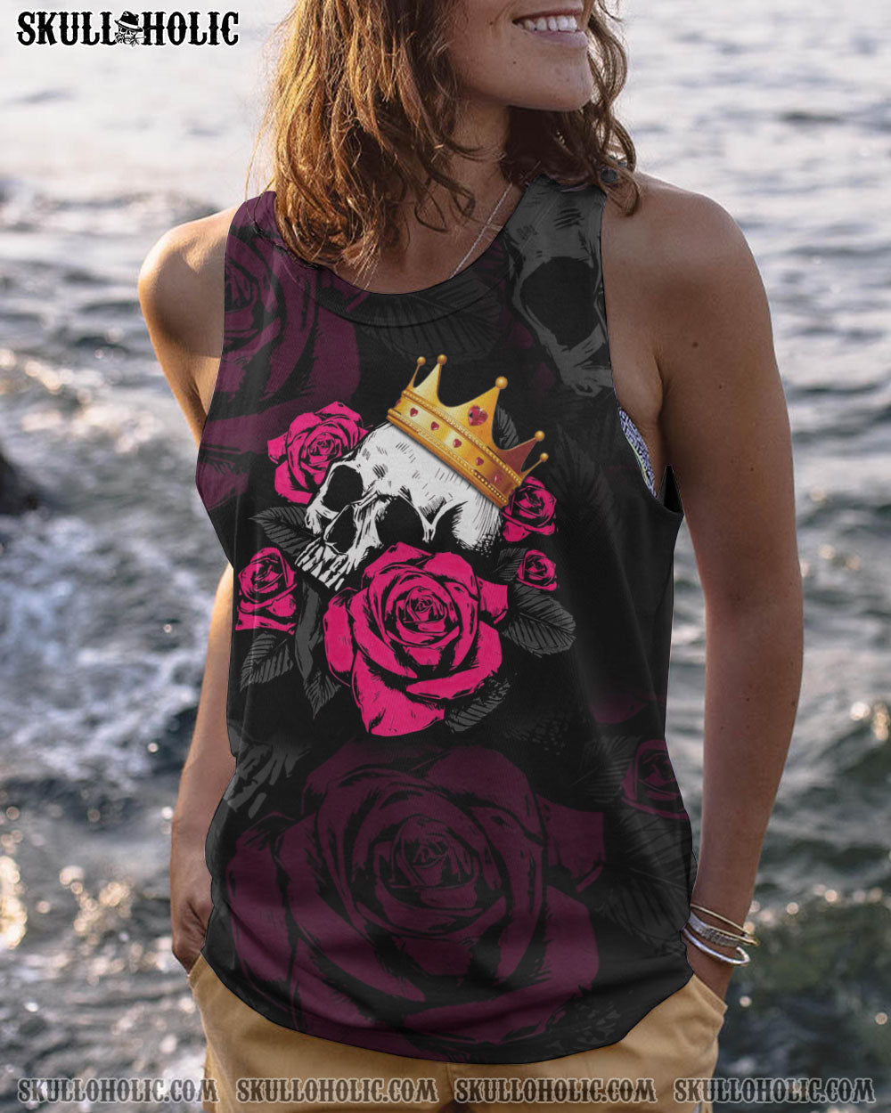 STUCK BETWEEN ROSE SKULL CIRCLE ALL OVER PRINT – TLTM2012222