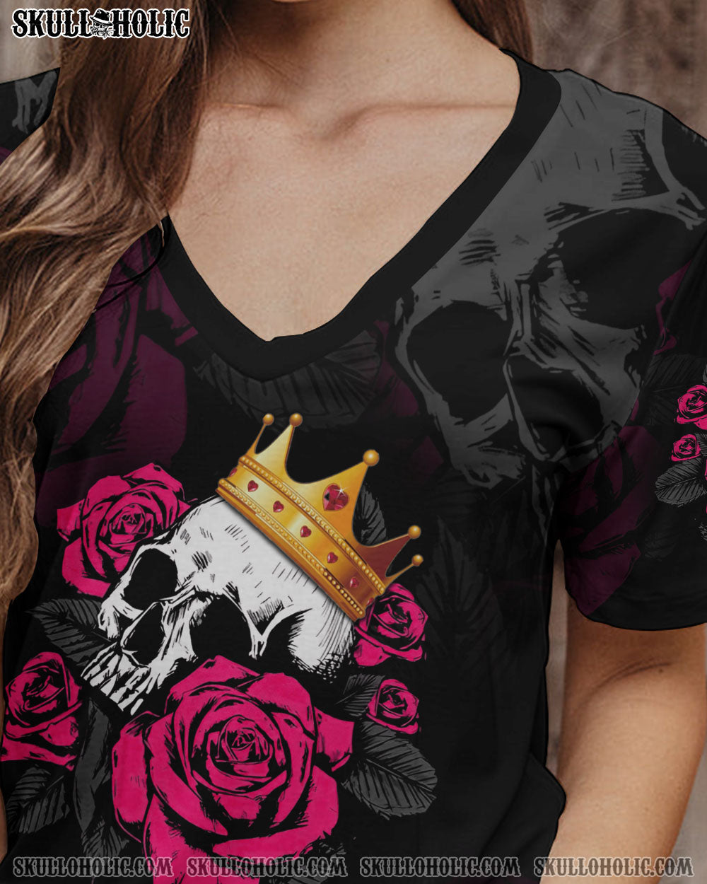 STUCK BETWEEN ROSE SKULL CIRCLE ALL OVER PRINT – TLTM2012222