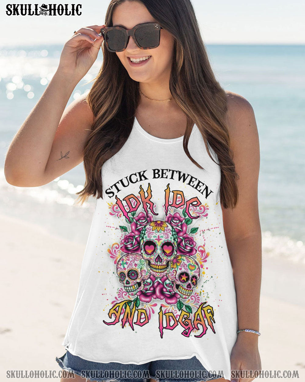 STUCK BETWEEN SUGAR SKULL ALL OVER PRINT – YHLN2012224
