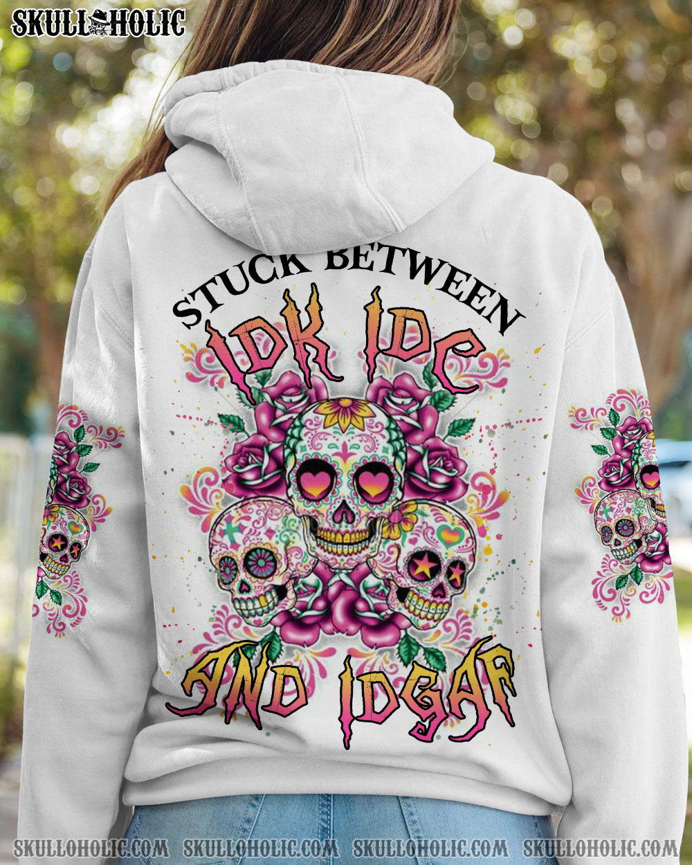 STUCK BETWEEN SUGAR SKULL ALL OVER PRINT – YHLN2012224